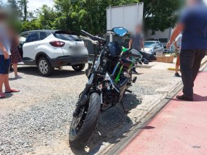 Motociclista fica ferido em acidente em Jaraguá do Sul