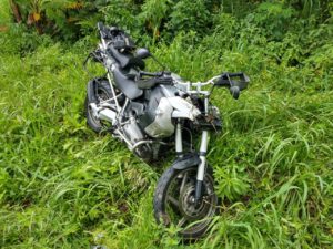 Motociclista fica gravemente ferido após sair de pista na BR-280, em Corupá