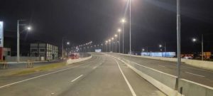 Viaduto da BR 280, em Guaramirim, recebe iluminação pública