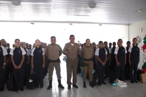 Colégio Policial Militar inicia atividades com 70 alunos em Jaraguá