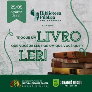 Terceira edição de troca de livros programada para sábado